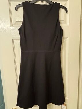 New OGL Move Classy Fit and Flare Mini Black Dress